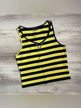 DELIAS DOLLS KILL STRIPED STRETCHY CROPTOP Large